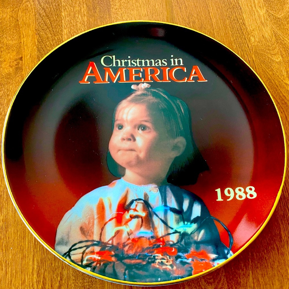 1988 Christmas in America Kmart Plate